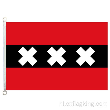 Amsterdamse vlag 100% polyester Amsterdam banner